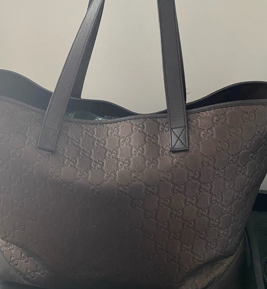 GUCCI GG LEATHER TOTE